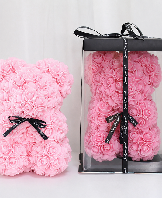 Teddy Rose Bear Pembe(40Cm)