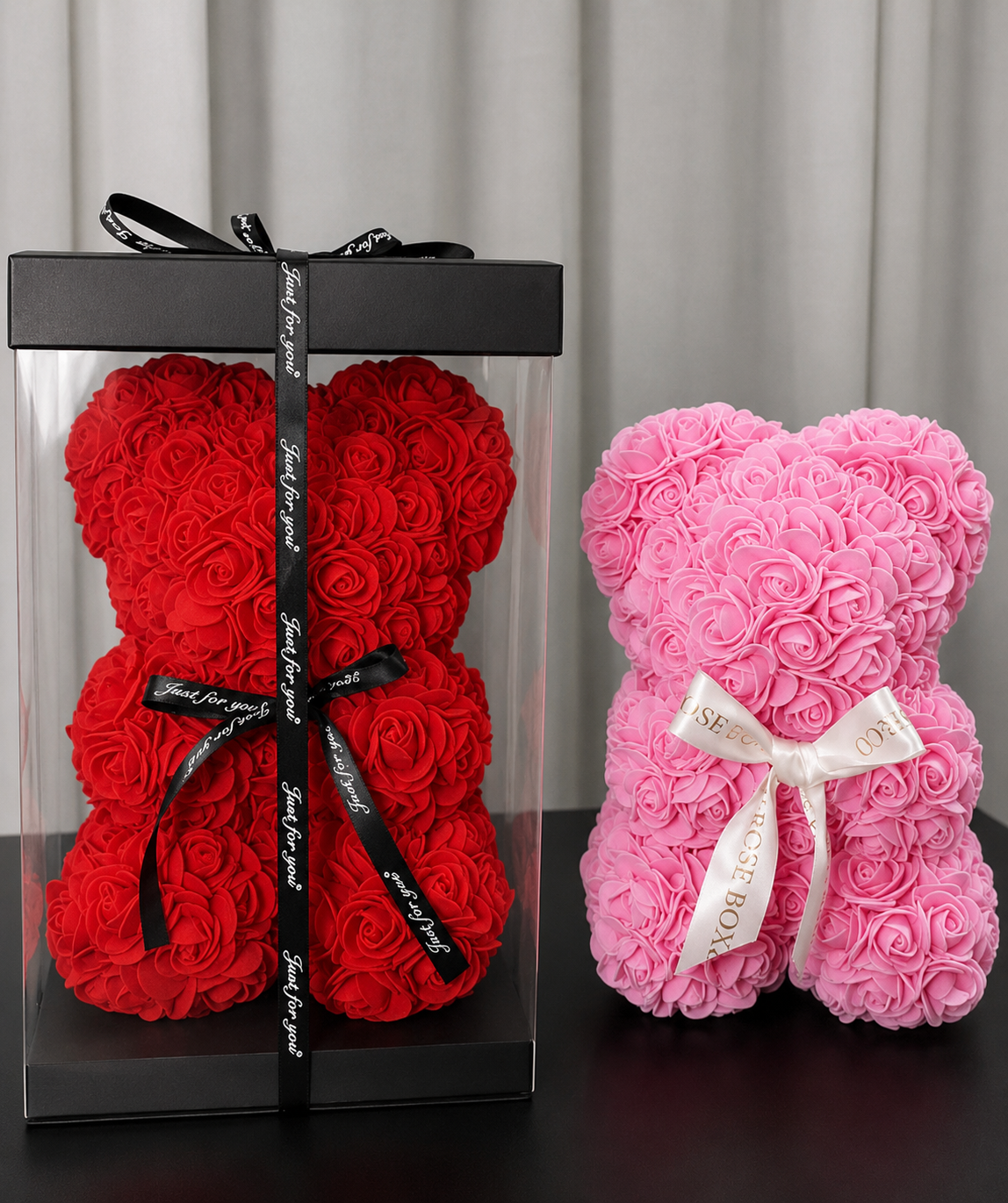 Teddy Rose Bear Kırmızı(40Cm)