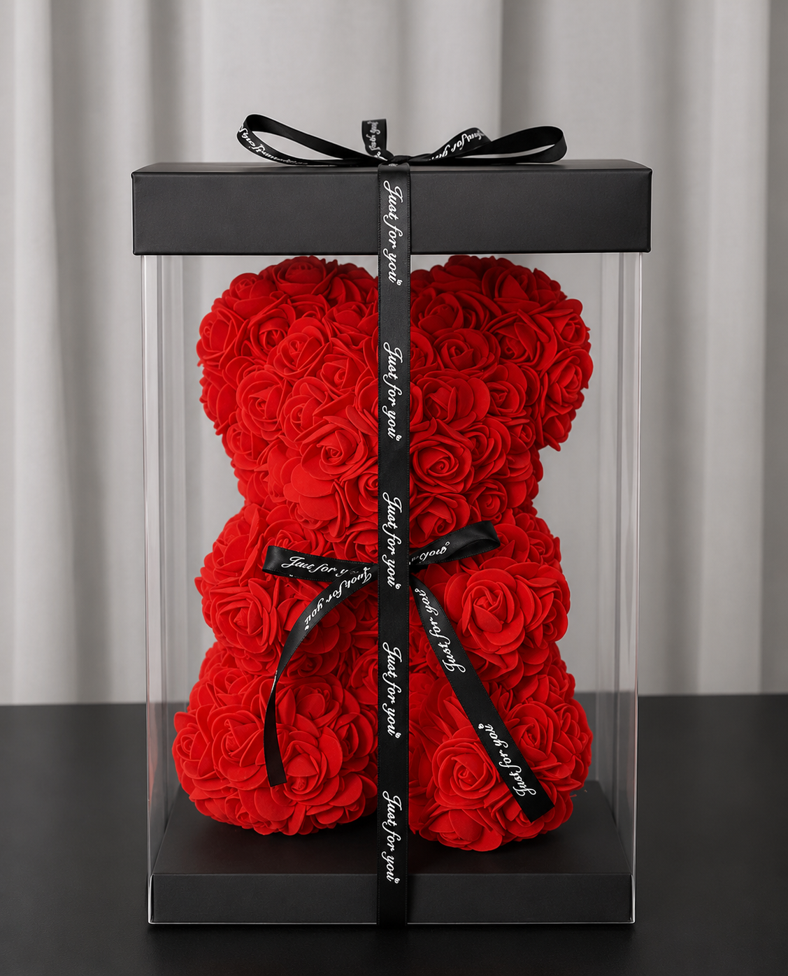 Teddy Rose Bear Kırmızı(40Cm)